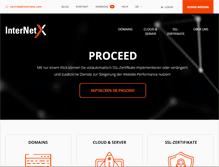 Tablet Screenshot of internetx.com